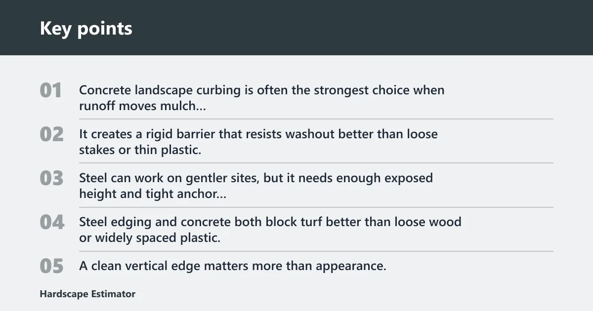 Key points: Best edging by failure mode