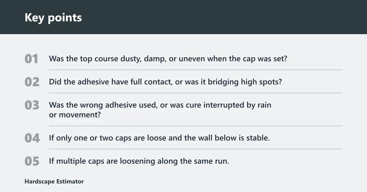 Key points: Why do cap blocks come loose or crack?