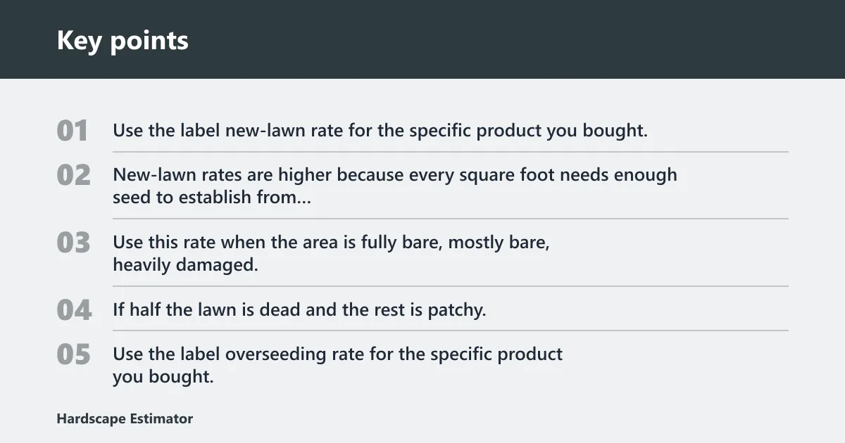 Key points: Which seeding rate should you use?