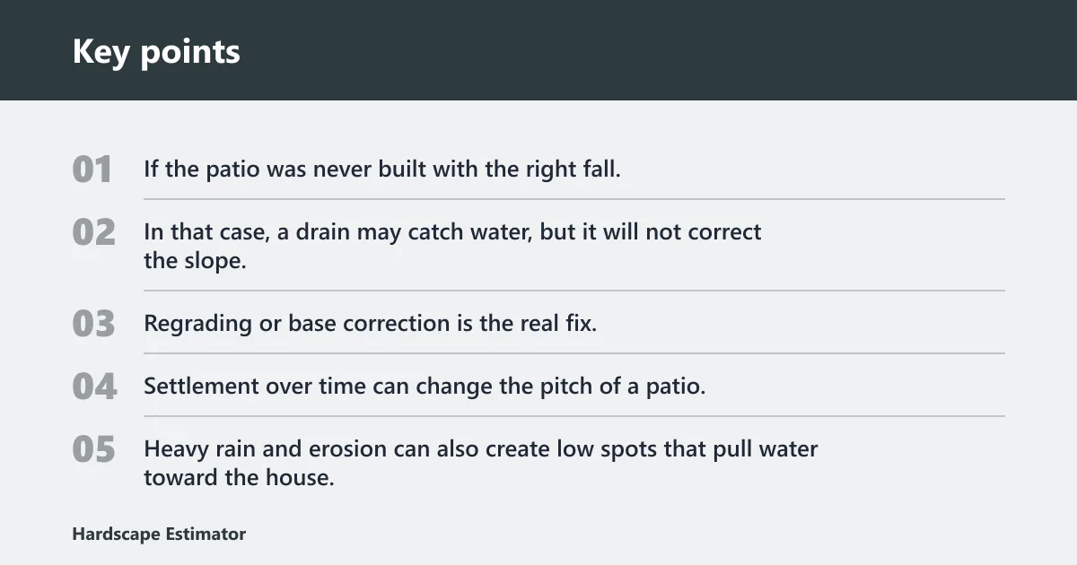 Key points: What usually causes the slope to reverse?