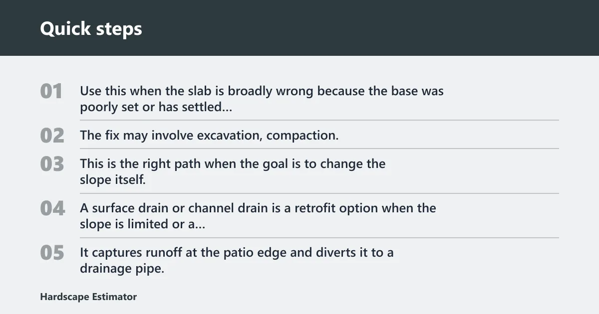 Quick steps: Which fix fits which problem?