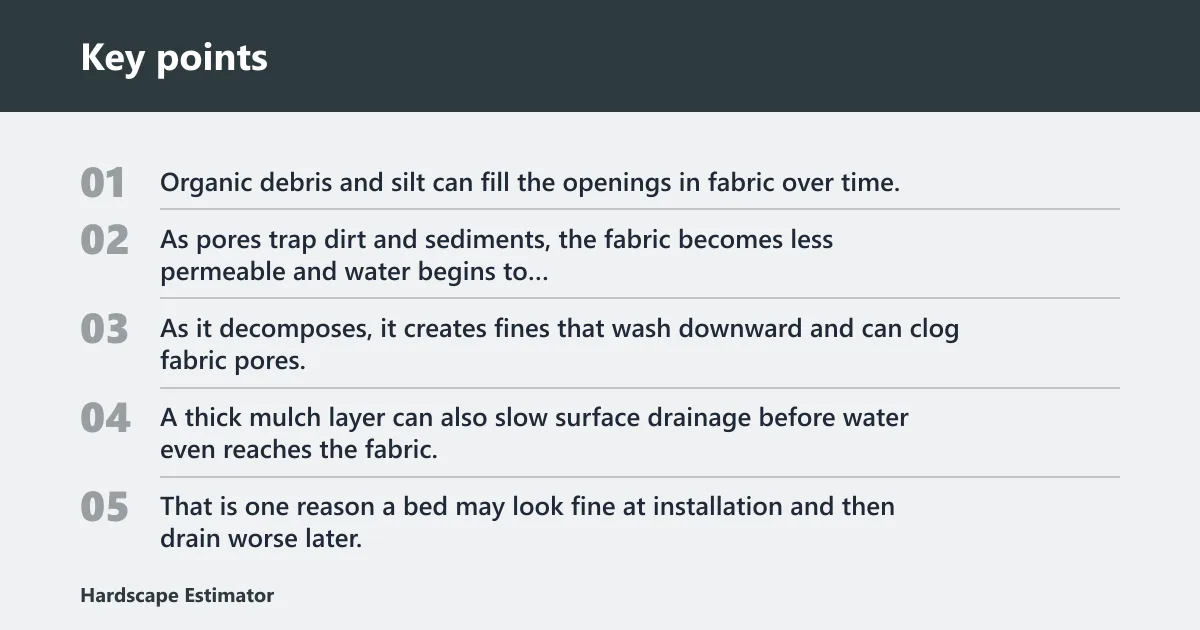 Key points: Why is water pooling on top?