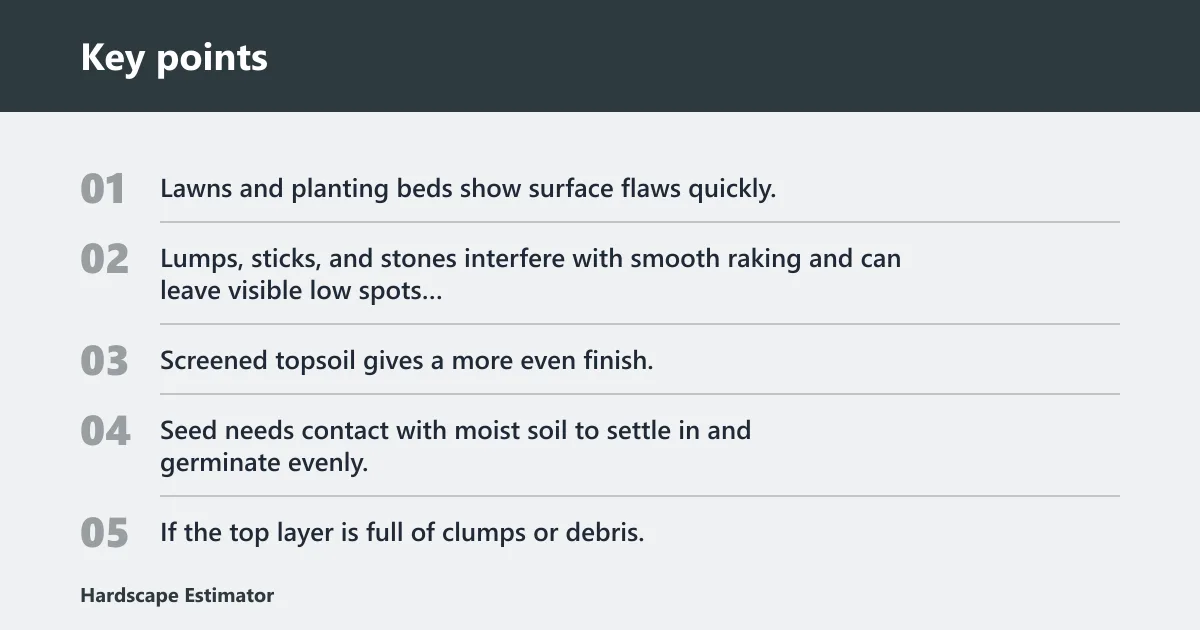 Key points: Why does screening matter?